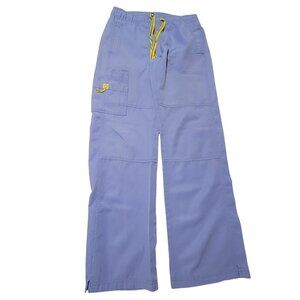 WonderWink Lavender Wide Leg Cargo Pants